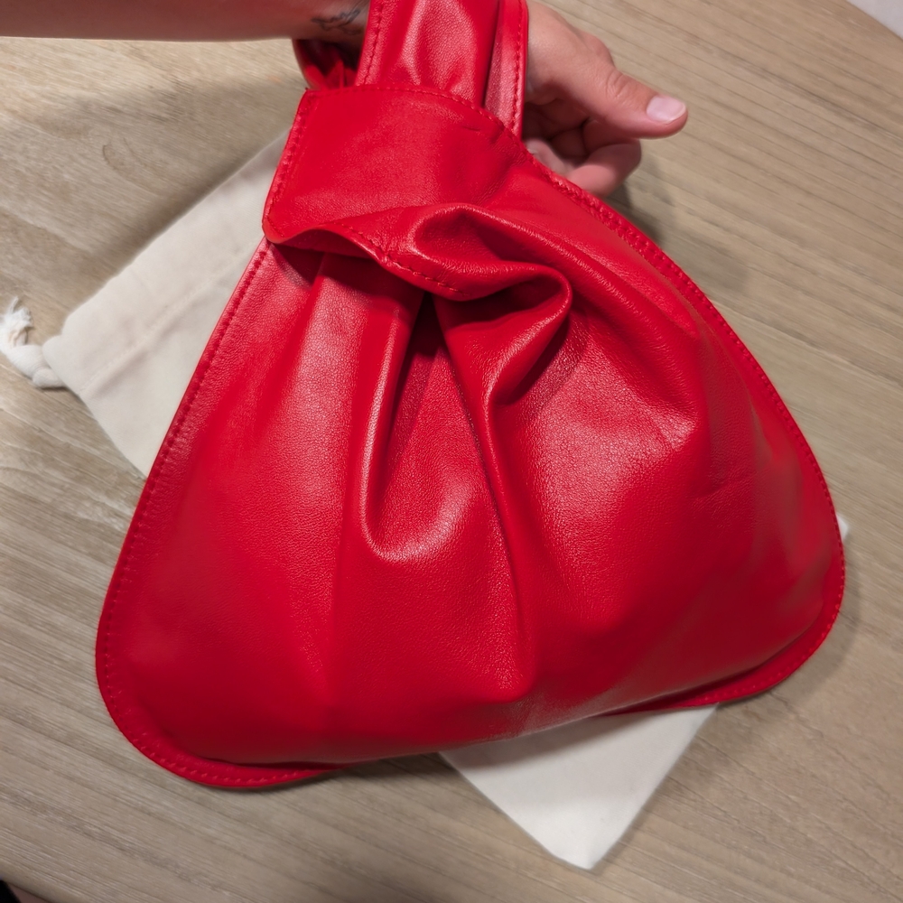 Juana De Mexico Red Leather Bag